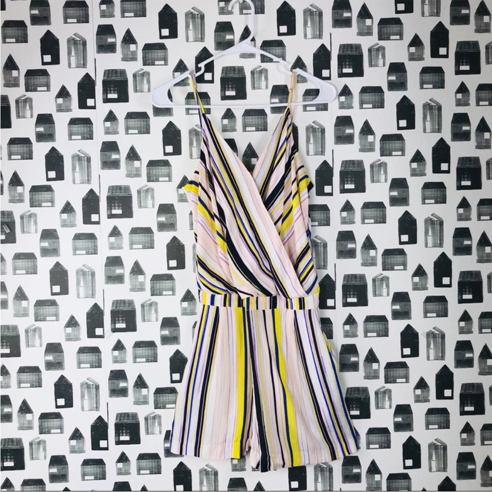 1. State Romper / Striped, spaghetti strap